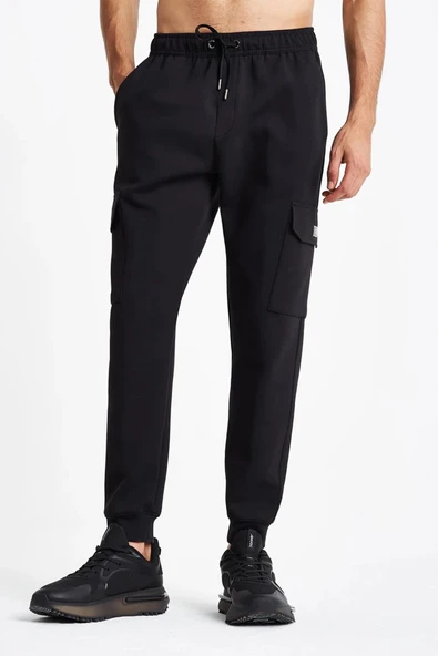 Lescon Comfort Fit 24NTEL001144-633 Siyah Erkek Eşofman Altı