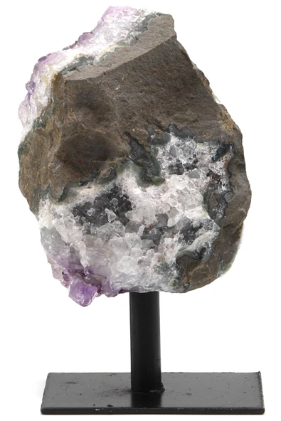 Ametist Doğal Taş Standlı Ham Parça - 554 Gr. - Resim 2