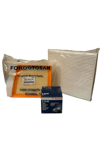 Ford Fiesta Benzinli Vı - Vıı Filtre Set 2010-2017 Arası 1.0 -1.0 Eco Bost - 1.25 - 1.4 - 1.4 Lpg - 1.6 - 1.6 Tı-vct ürün görseli