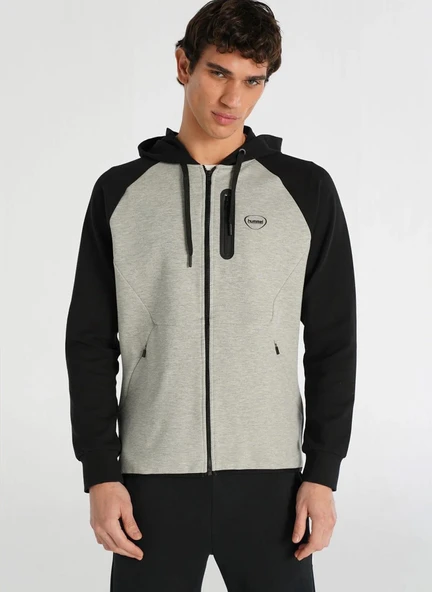 hummel Nova Siyah & Gri Melanj Erkek Sweatshirt - 5