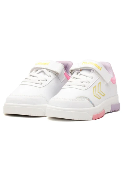 hummel Molina JR 900382-9007 Beyaz-Pembe Çocuk Ayakkabı - 4
