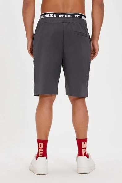 Bad Bear Long Line 24.01.18.003A Antrasit Erkek Şort - 6