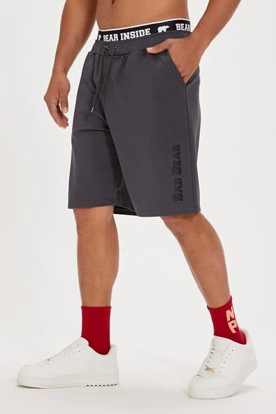 Bad Bear Long Line 24.01.18.003A Antrasit Erkek Şort - 5