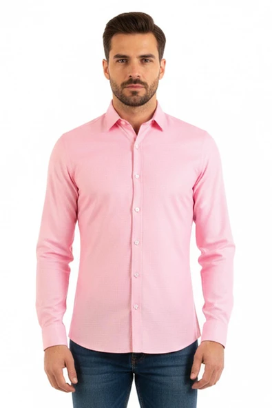 Slim Fit Erkek Gömlek ürün görseli