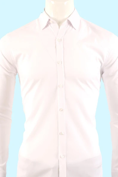 Slim Fit Erkek Gömlek - Resim 4