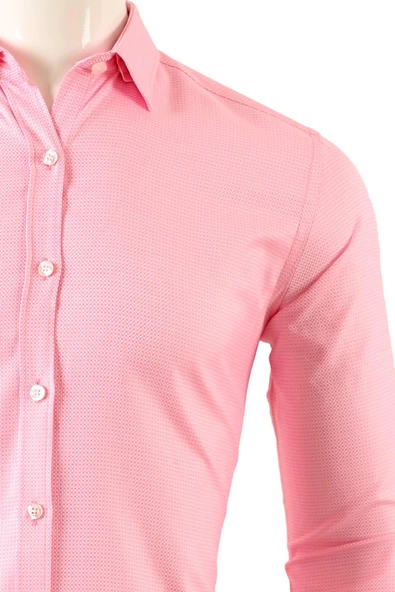 Slim Fit Erkek Gömlek - Resim 6