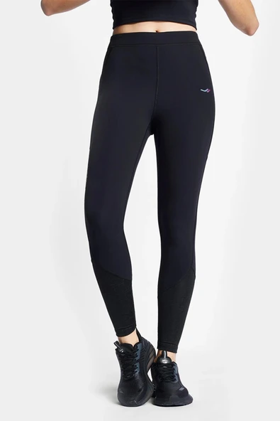 Lescon 24BTBP002007-633 Siyah Kadın Koşu Taytı