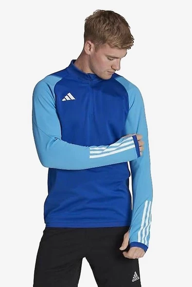 adidas Tiro23 C Tr Top HU1309 Mavi Erkek Antrenman Üstü - 2