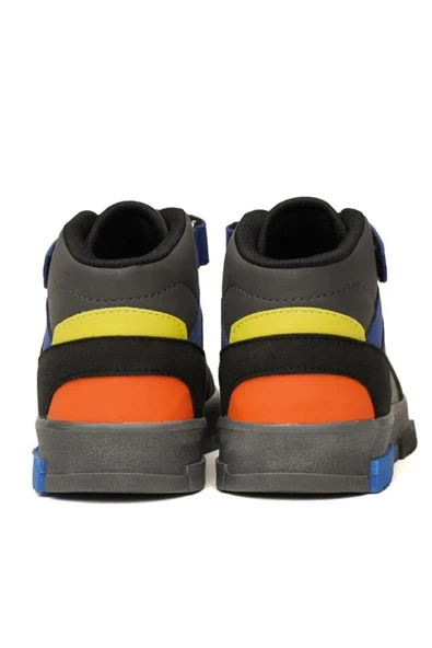 hummel Courfu JR 900553-2431 Siyah & Mavi Erkek Çocuk Günlük Spor Ayakkabı - 4