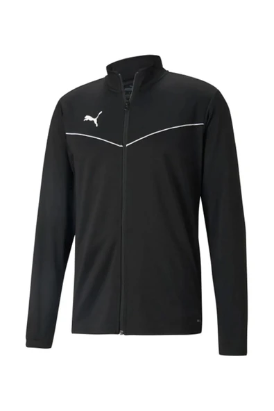 Puma Rise Trg Poly 65739203 Siyah Erkek Fermuarlı Swaetshirt