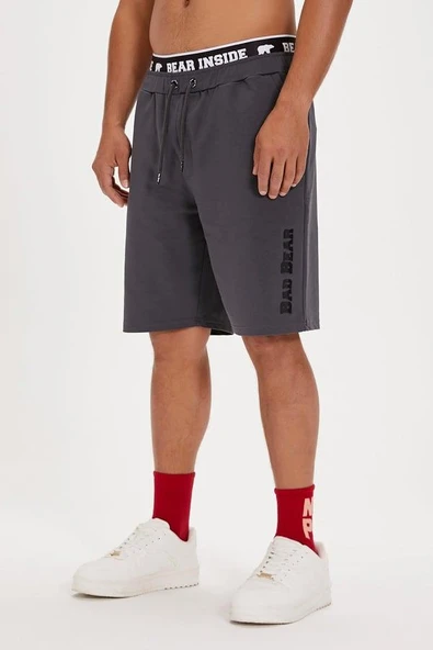 Bad Bear Long Line 24.01.18.003A Antrasit Erkek Şort - 3