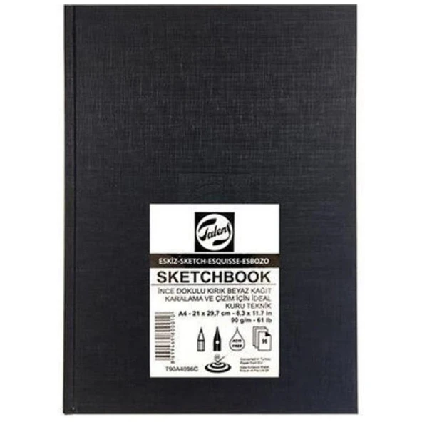 Talens Ciltli Eskiz Defteri A4 90gr 96 Yaprak - Resim 2