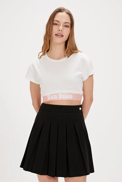 Bad Bear Della 24.03.07.005B Beyaz Kadın Tişört - 3
