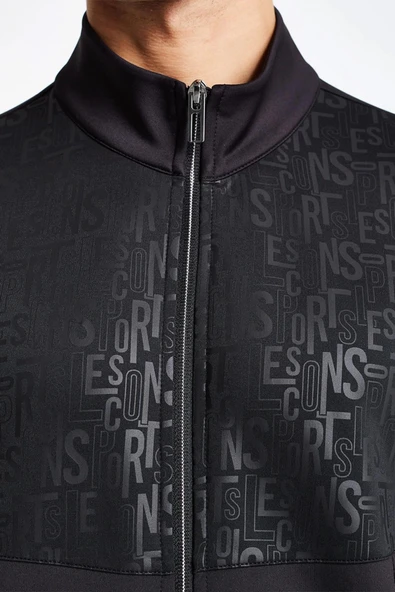 Lescon 24NTEL001135-633 Siyah Erkek Fermuarlı Sweatshirt - Resim 6
