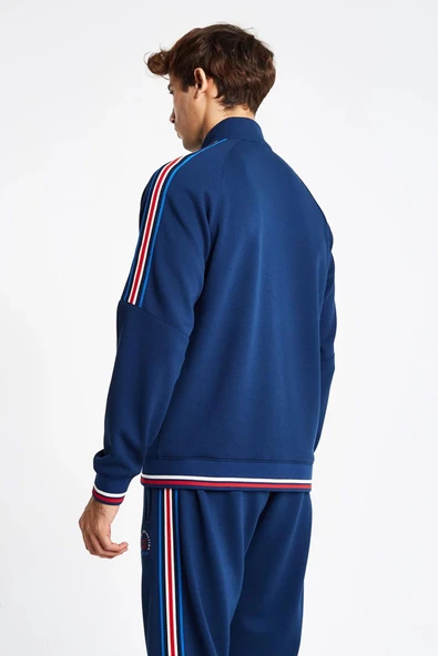 Lescon 24NTEV001124-ALC Açık Lacivert Erkek Fermuarlı Sweatshirt - 4