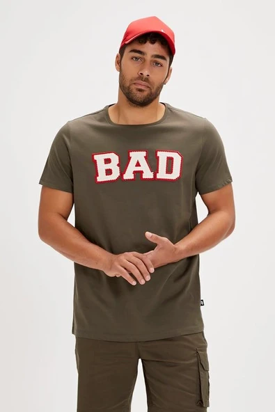 Bad Bear Felt 24.01.07.036H Haki Erkek Tişört