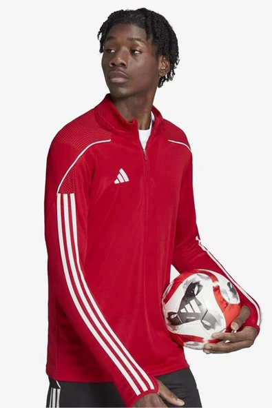 adidas Tiro23 L HS0327 Kırmızı Erkek Fermuarlı Sweat - 2