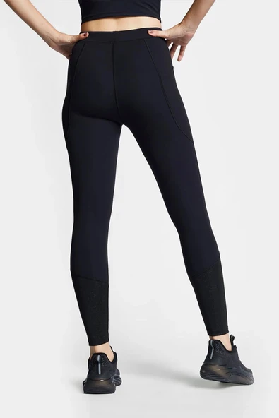 Lescon 24BTBP002007-633 Siyah Kadın Koşu Taytı - 2