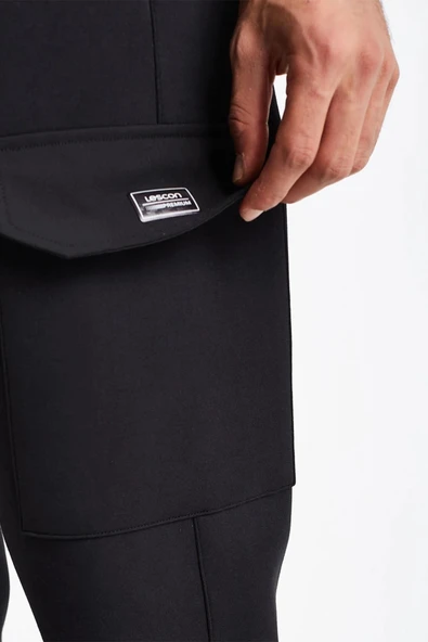 Lescon Comfort Fit 24NTEL001144-633 Siyah Erkek Eşofman Altı - 5