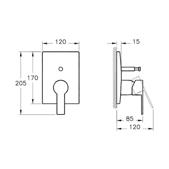 Artema Flo S Ankastre Banyo Bataryası Sıva Üstü Grubu A42212 - 2