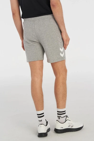 hummel Elemental Cotton Gri Melanj Erkek Şort - 3