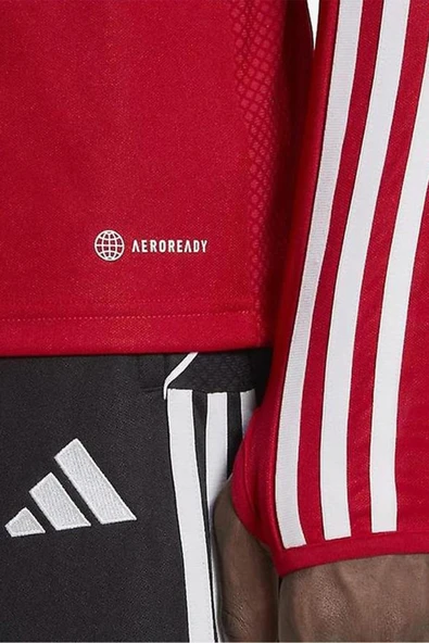 adidas Tiro23 L HS0327 Kırmızı Erkek Fermuarlı Sweat - 4