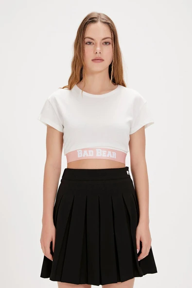 Bad Bear Della 24.03.07.005B Beyaz Kadın Tişört