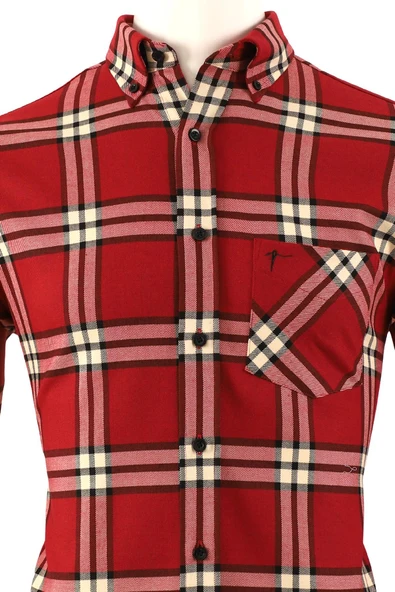 Kareli Regular fit Erkek Oduncu Gömleği - Resim 5