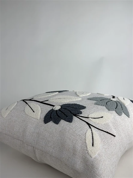 Makine Nakışlı Punch Desenli Kırlent Kılıfı PUN07– 43x43 cm - Resim 2