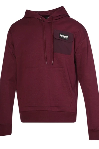 Hummel Grayse Hoodıe 922400-3858 Bordo Erkek Sweatshirt - 2