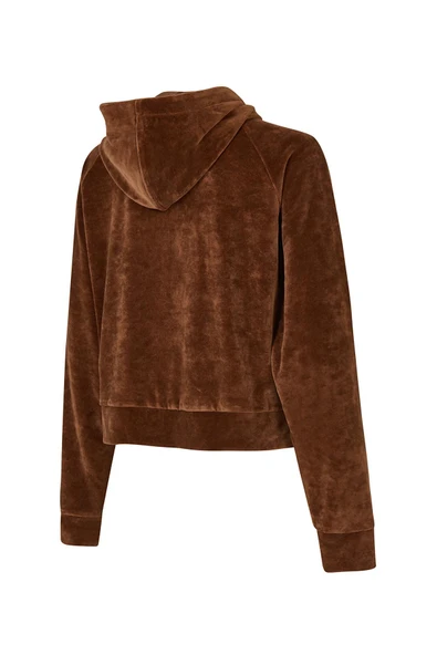 New Balance Lifestyle WNJ3506-BRW Kahverengi Kadın Kapüşonlu Sweatshirt - 2