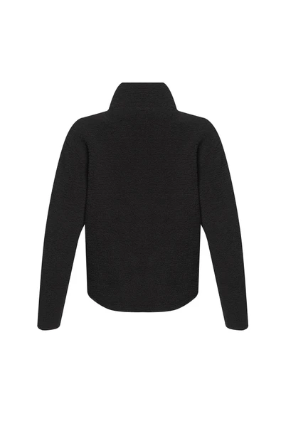 hummel Arun Sherpa Zip Jacket Siyah Kadın Fermuarlı Ceket - 6