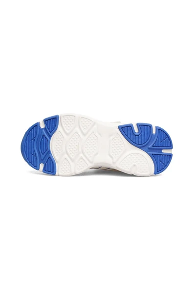 hummel Performance 300 Jr. Beyaz/Mavi Çocuk Yürüyüş/Koşu Ayakkabısı - 3