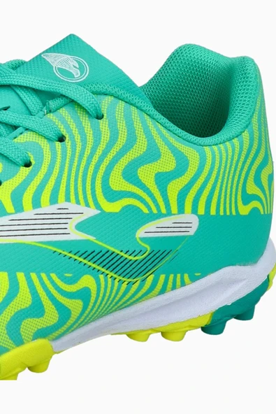 Joma Evolution JR 2415 EVJW2415TF Turkuaz & Sarı Erkek Çocuk Halı Saha Ayakkabı - 5