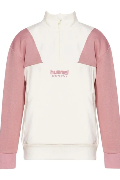 hummel Essex Zip Neck Sweatshirt Lila Kız Çocuk Fermuarlı Sweatshirt - 3