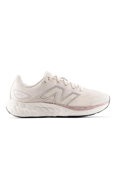 New Balance W680CD8 Bej Kadın Yürüyüş/Koşu Ayakkabısı