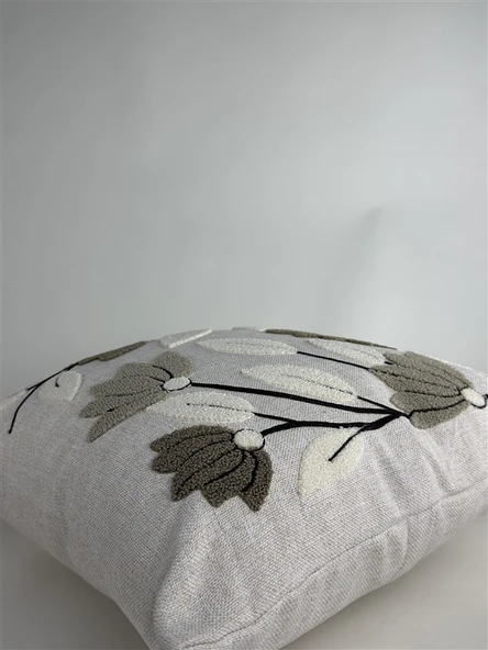 Makine Nakışlı Punch Desenli Kırlent Kılıfı PUN05– 43x43 cm - Resim 2