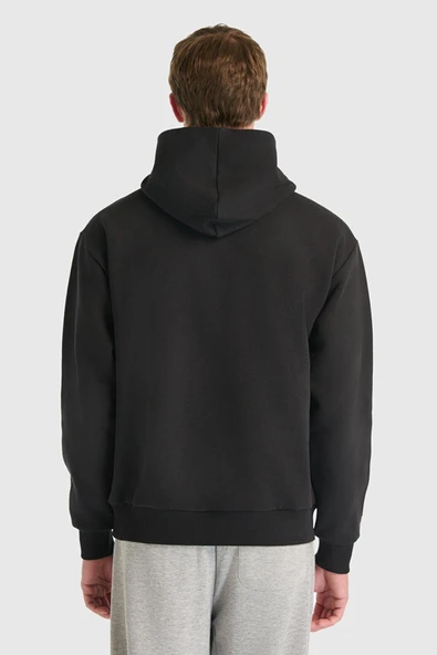 New Balance Lifestyle Hoodie UNH3534-BK Siyah Unisex Hoodie - 4