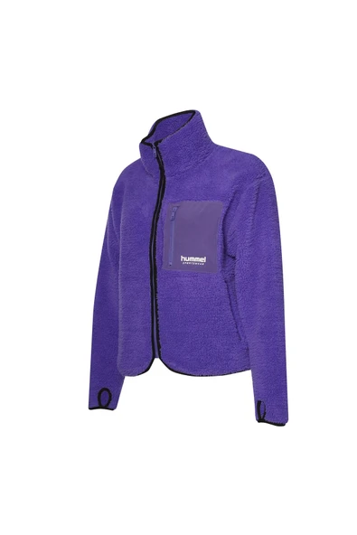 hummel Arun Sherpa Zip Jacket Mor Kadın Fermuarlı Ceket - 4
