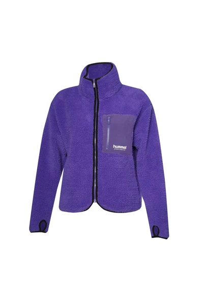 hummel Arun Sherpa Zip Jacket Mor Kadın Fermuarlı Ceket - 6