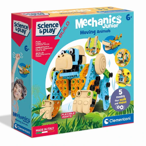 Clementoni Bilim ve Oyun Mechanics Junior Hareketli Hayvanlar 75060 ürün görseli 1