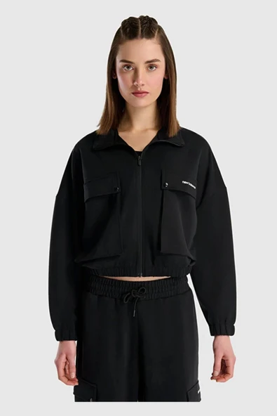 New Balance Lifestyle WNJ1529-BK Siyah Kadın Sweatshirt - 2