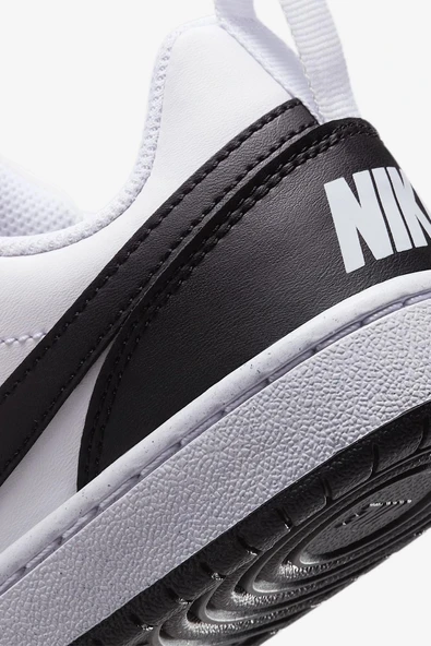 Nike Court Borough Low Recraft (GS) DV5456-131 Beyaz/Siyah Kadın Günlük Spor Ayakkabı - 8