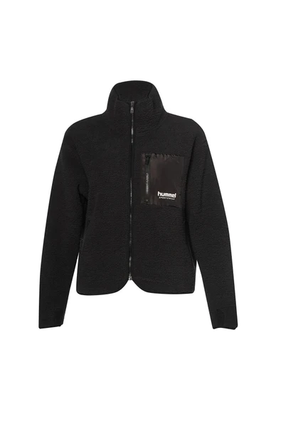 hummel Arun Sherpa Zip Jacket Siyah Kadın Fermuarlı Ceket - 5