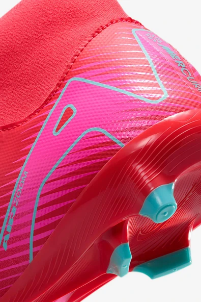 Nike Zm Superfly 10 Academy FG/MG FQ1456-800 Pembe Unisex Futbol Krampon - Resim 9