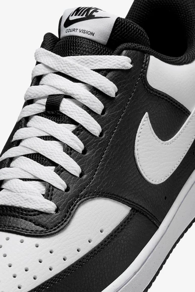 Nike Court Vision LO HM9862-001 Beyaz/Siyah Erkek Günlük Spor Ayakkabı - Resim 7