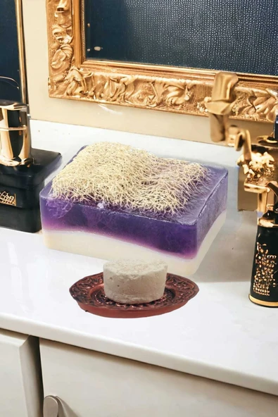 2'li Tüm Cilt Sıkılaştırıma Yüz Yoga Yüz Bakım Peeling Lifli Lavanta Sabun Leke Akne Ruşur Taşı - 3