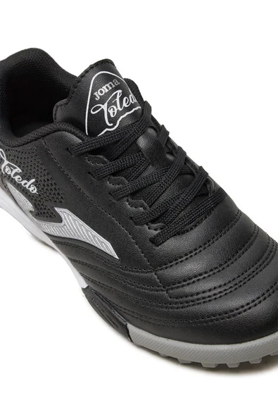 Joma Toledo JR 2401 TOJW2401TF Siyah & Beyaz & Gri Çocuk Halı Saha Ayakkabı - 6