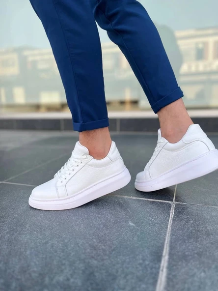 BİÇOMİ KB-DX46 Kuback Beyaz Deri Günlük Erkek Ayakkabı - Resim 2