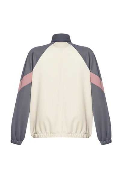 hummel Harlow Zip Jacket Bej Kadın Fermuarlı Ceket - 3